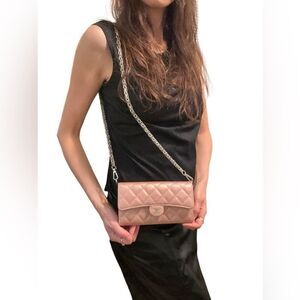 Chanel Brown Quilted Wallet Timeless Design